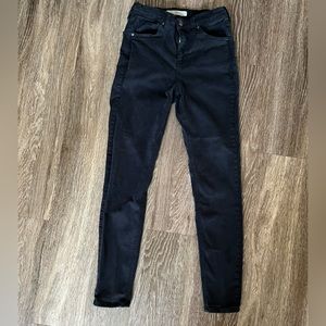 Topshop black jeans moto waist 28 length 32